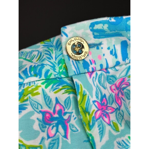 LILLY PULITZER “Jayne” 7” Knit Shorts Womens Size 2 What a Lovely Place - Picture 7 of 7